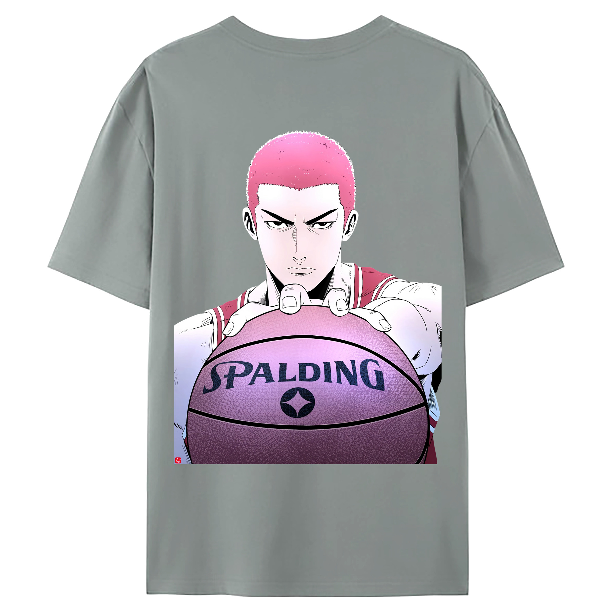 （画像用） SLAM DUNK／スラムダンク 綿100％ メンズ半袖Tシャツ（バックプリント） 通気性